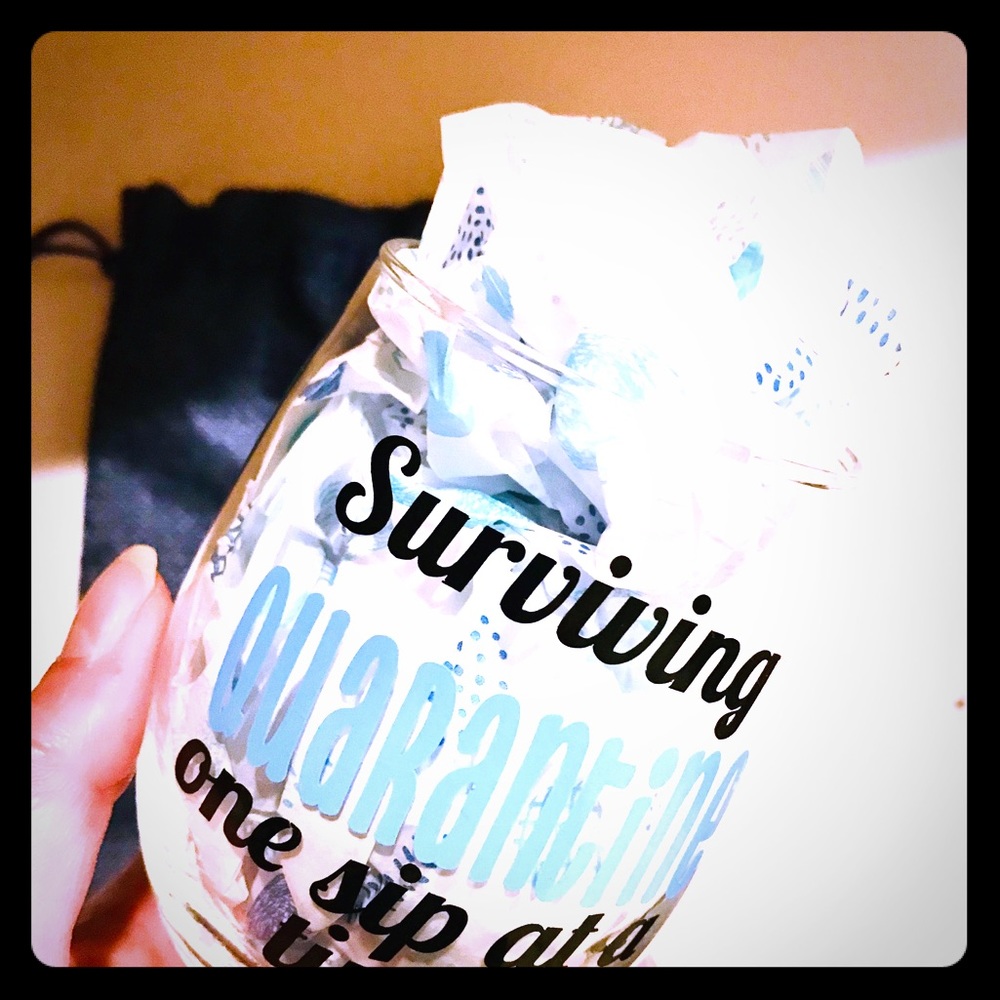 Surviving quarantine one sip at a time wine glass